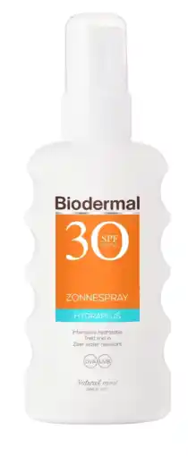 De Online Drogist Biodermal hydraplus zonnespray - zonnebrand met spf30 175ml aanbieding