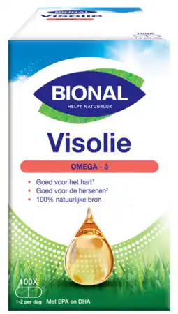 De Online Drogist Bional visolie omega-3 vetzuren capsules 100cp aanbieding