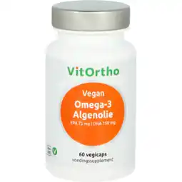 De Online Drogist Vitortho omega 3 algenolie softgels 60sg aanbieding