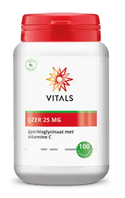 De Online Drogist Vitals ijzer 25mg capsules 100cp aanbieding