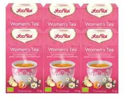 De Online Drogist Yogi tea women's tea voordeelverpakking 6x17st aanbieding