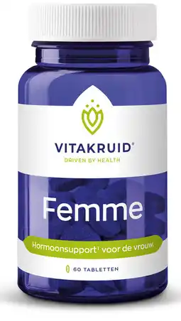 De Online Drogist Vitakruid femme tabletten 60tb aanbieding