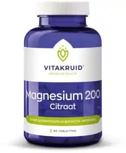 De Online Drogist Vitakruid magnesium 200 citraat tabletten 90tb aanbieding