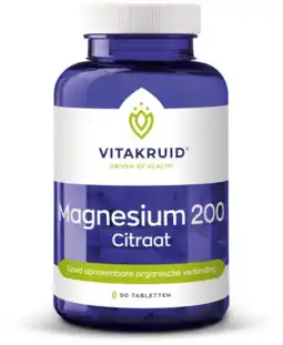 De Online Drogist Vitakruid magnesium 200 citraat tabletten 90tb aanbieding