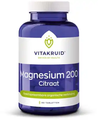 De Online Drogist Vitakruid magnesium 200 citraat tabletten 90tb aanbieding