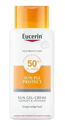 De Online Drogist Eucerin sun ple protect gel-creme spf50+ 150ml aanbieding