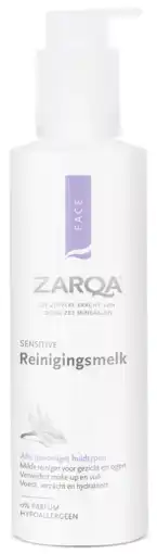 De Online Drogist Zarqa reinigingsmelk sensitive 200ml aanbieding