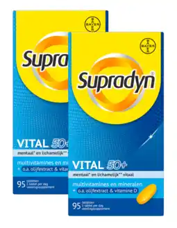 De Online Drogist Supradyn vital 50+ tabletten - duoverpakking 2x95tb aanbieding