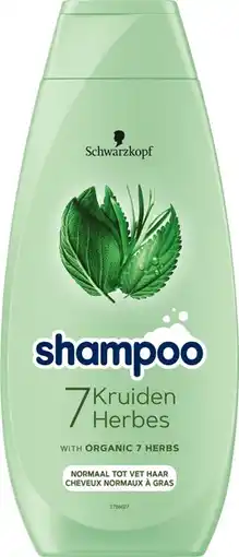 De Online Drogist Schwarzkopf shampoo 7 kruiden 400ml aanbieding