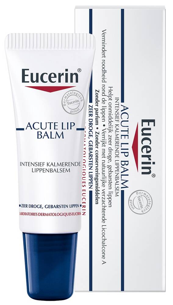 Eucerin acute lip balm 10ml aanbieding bij De Online Drogist