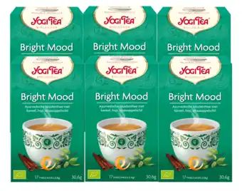 De Online Drogist Yogi tea bright mood voordeelverpakking 6x17st aanbieding