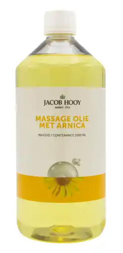 De Online Drogist Jacob hooy massage olie arnica 1lt aanbieding