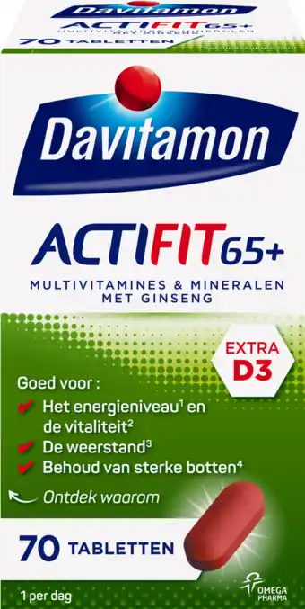 De Online Drogist Davitamon actifit 65 plus ginseng tabletten 70tb aanbieding