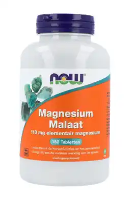 De Online Drogist Now magnesium malaat tabletten 180st aanbieding