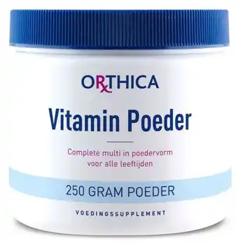 De Online Drogist Orthica vitamin poeder 250gr aanbieding