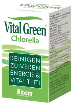 De Online Drogist Bloem vital green chlorella tabletten 1000tb aanbieding