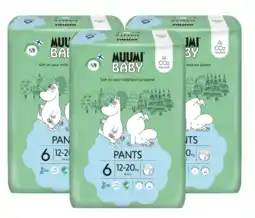 De Online Drogist Muumi baby ecologische luierbroekjes 6 junior voordeelverpakking 3x36st aanbieding