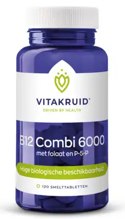 De Online Drogist Vitakruid b12 combi 6000mcg smelttabletten 120tb aanbieding