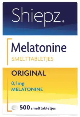 De Online Drogist Shiepz melatonine original smelttabletjes 500tb aanbieding
