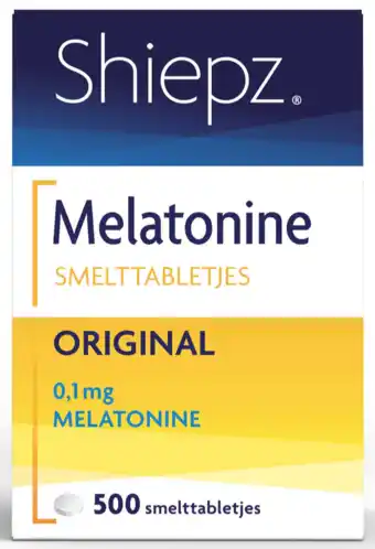 De Online Drogist Shiepz melatonine original smelttabletjes 500tb aanbieding