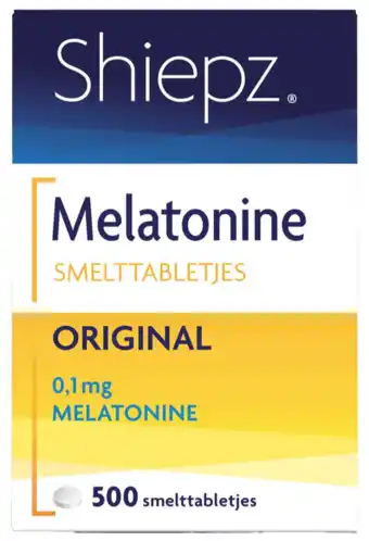 De Online Drogist Shiepz melatonine original smelttabletjes 500tb aanbieding