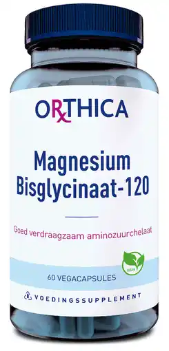 De Online Drogist Orthica magnesium bisglycinaat-120 (60 stuks) capsules 60cp aanbieding