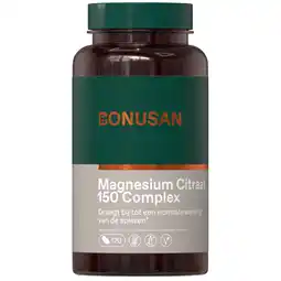 De Online Drogist Bonusan magnesiumcitraat 150mg plus tabletten 120tb aanbieding