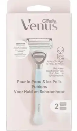 De Online Drogist Gillette venus voor huid en schaamhaar scheersysteem 1st aanbieding