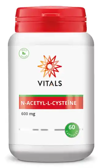 De Online Drogist Vitals n-acetyl-l-cysteïne (nac) capsules 60cp aanbieding