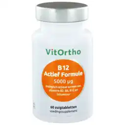 De Online Drogist Vitortho b12 actief formule 5000mcg zuigtabletten 60tb aanbieding