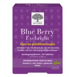 De Online Drogist New nordic blue berry eyebright tabletten 120tb aanbieding