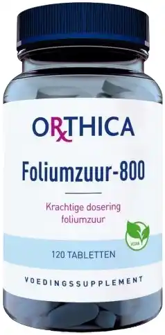 De Online Drogist Orthica foliumzuur 800 tabletten 120tb aanbieding