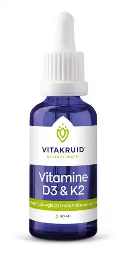 De Online Drogist Vitakruid vitamine d3 & k2 druppels 30ml aanbieding