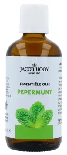 De Online Drogist Jacob hooy essentiële olie pepermunt 100ml aanbieding