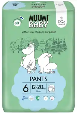 De Online Drogist Muumi baby ecologische luierbroekjes 6 junior 36st aanbieding