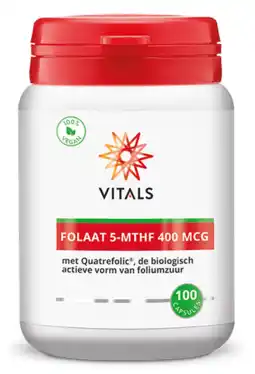 De Online Drogist Vitals folaat 5-mthf 400mg capsules 100cp aanbieding