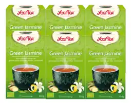 De Online Drogist Yogi tea green jasmine voordeelverpakking 6x17st aanbieding