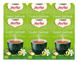 De Online Drogist Yogi tea green jasmine voordeelverpakking 6x17st aanbieding