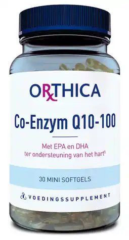 De Online Drogist Orthica co enzym q10-100 softgels 30sg aanbieding