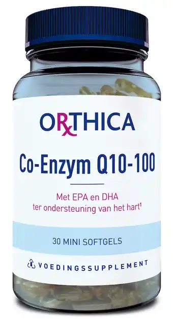 De Online Drogist Orthica co enzym q10-100 softgels 30sg aanbieding