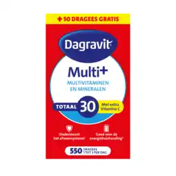 De Online Drogist Dagravit totaal 30 multivitaminen en mineralen dragees 500st aanbieding