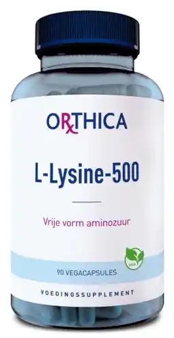 De Online Drogist Orthica l-lysine-500 capsules 90cp aanbieding