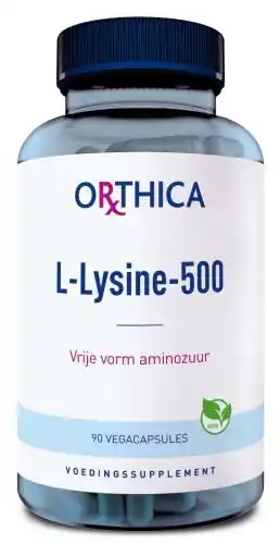 De Online Drogist Orthica l-lysine-500 capsules 90cp aanbieding