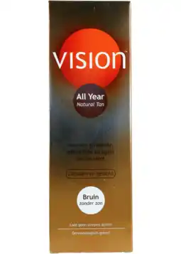 De Online Drogist Vision all year natural tan lotion 135ml aanbieding