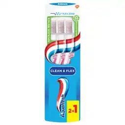 De Online Drogist Aquafresh clean & flex tandenborstel medium - 2+1 gratis in 100% plasticvrije verpakking 3st aanbieding