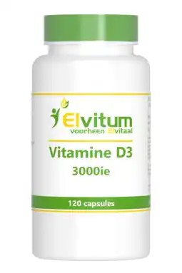 De Online Drogist Elvitum vitamine d3 3000 ie capsules 120cp aanbieding