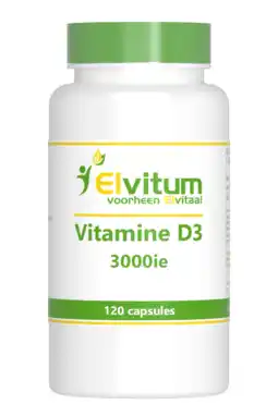 De Online Drogist Elvitum vitamine d3 3000 ie capsules 120cp aanbieding