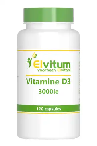 De Online Drogist Elvitum vitamine d3 3000 ie capsules 120cp aanbieding