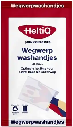 De Online Drogist Heltiq wegwerpwashandjes 20st aanbieding
