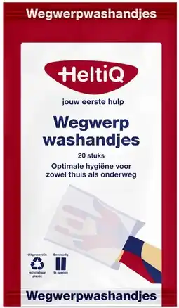 De Online Drogist Heltiq wegwerpwashandjes 20st aanbieding